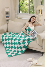 Load image into Gallery viewer, CHECKERED PATTERN THROW BLANKET
