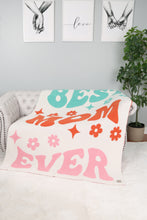 Load image into Gallery viewer, MULTI-COLORED MAMA PATTERN THROW BLANKET
