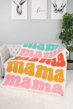 Load image into Gallery viewer, MULTI-COLORED MAMA PATTERN THROW BLANKET
