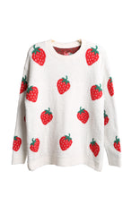 Load image into Gallery viewer, STRAWBERRY PATTERN SWEATER
