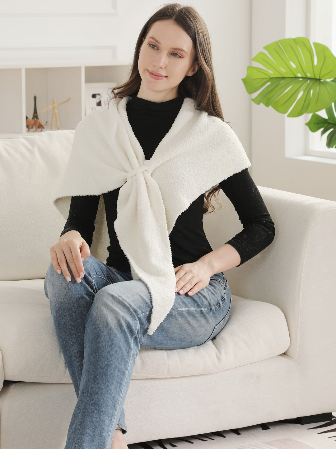 SOLID COLOR SHAWL