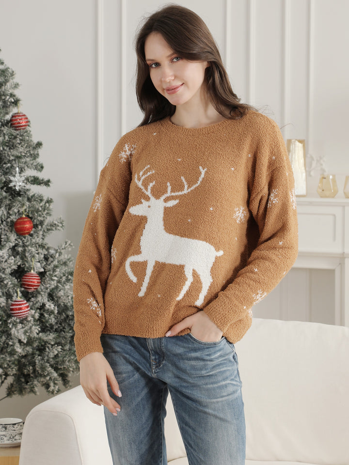 CHRISTMAS THEMED PATTERN SWEATER