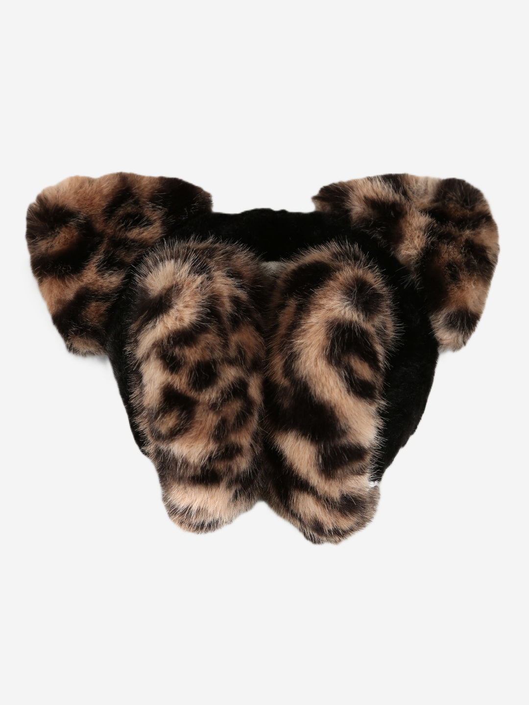 LEOPARD PATTERN CAT-EARED EAR MUFFS - 12 pc pack