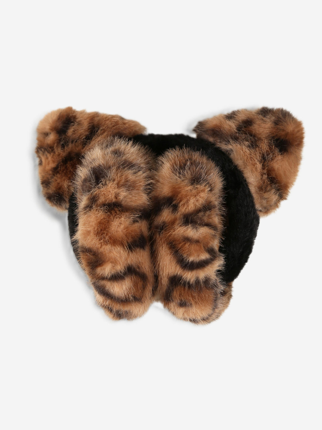 LEOPARD PATTERN CAT-EARED EAR MUFFS - 12 pc pack
