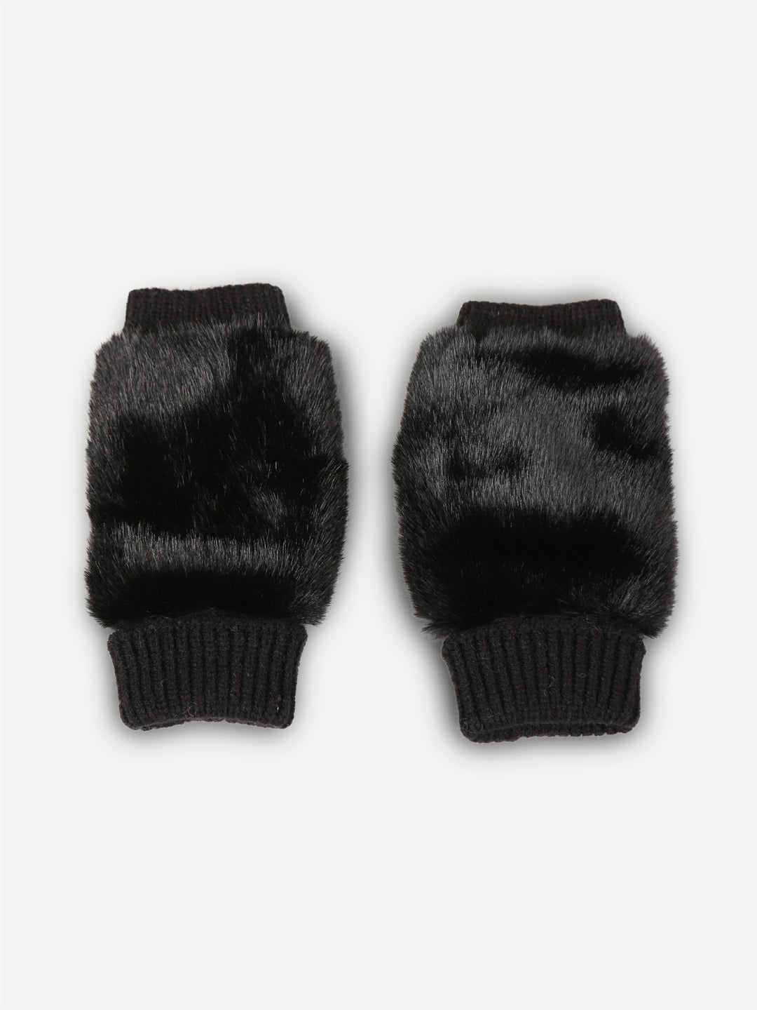 SOLID COLOR FINGERLESS MITTENS - 12 pr pack