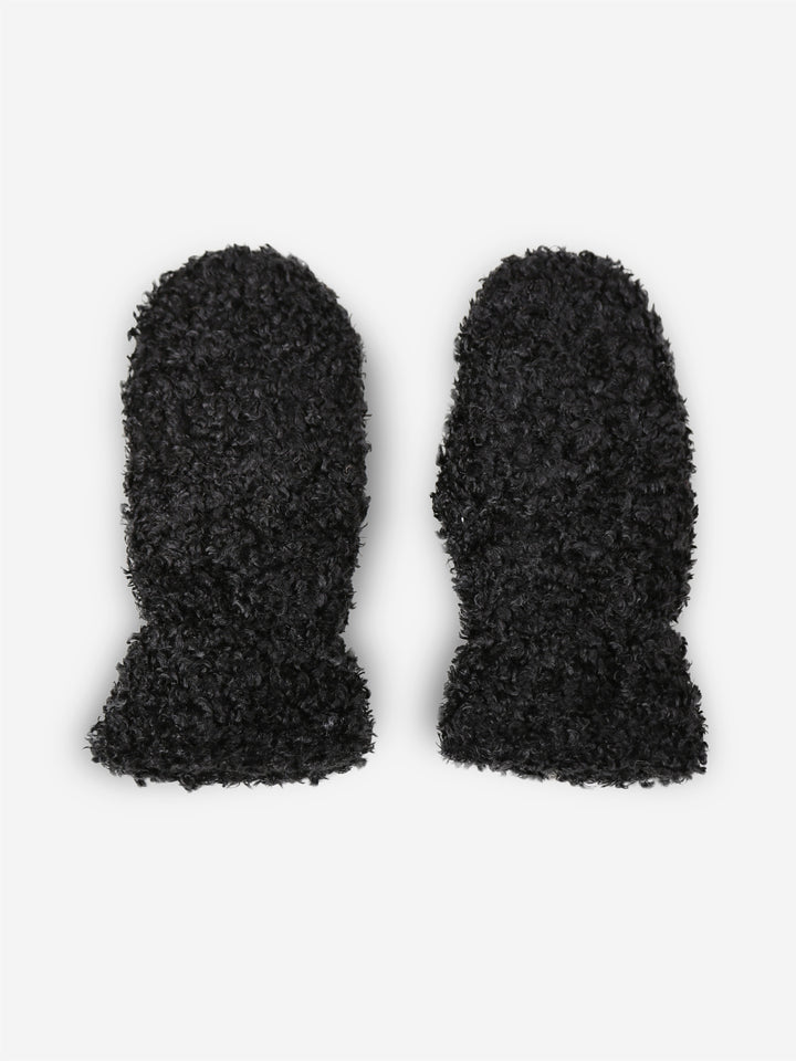 SOLID COLOR TEDDY MITTENS - 12 pr pack