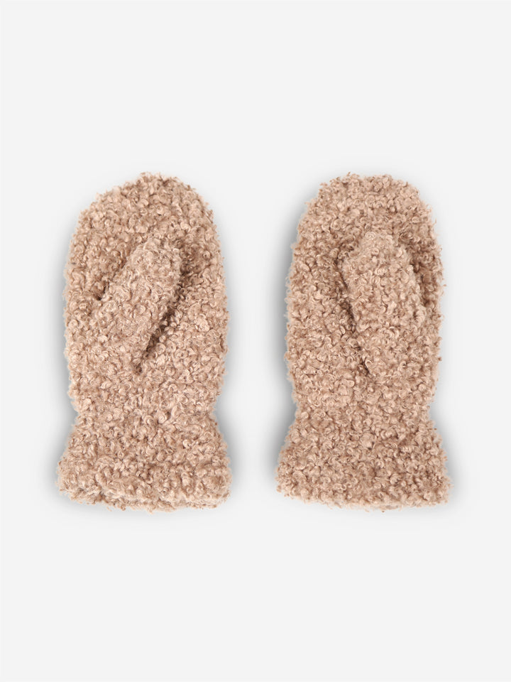 SOLID COLOR TEDDY MITTENS - 12 pr pack