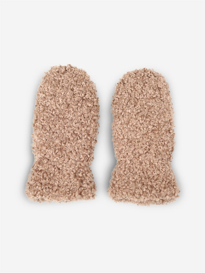 SOLID COLOR TEDDY MITTENS - 12 pr pack