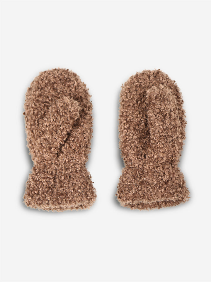 SOLID COLOR TEDDY MITTENS - 12 pr pack