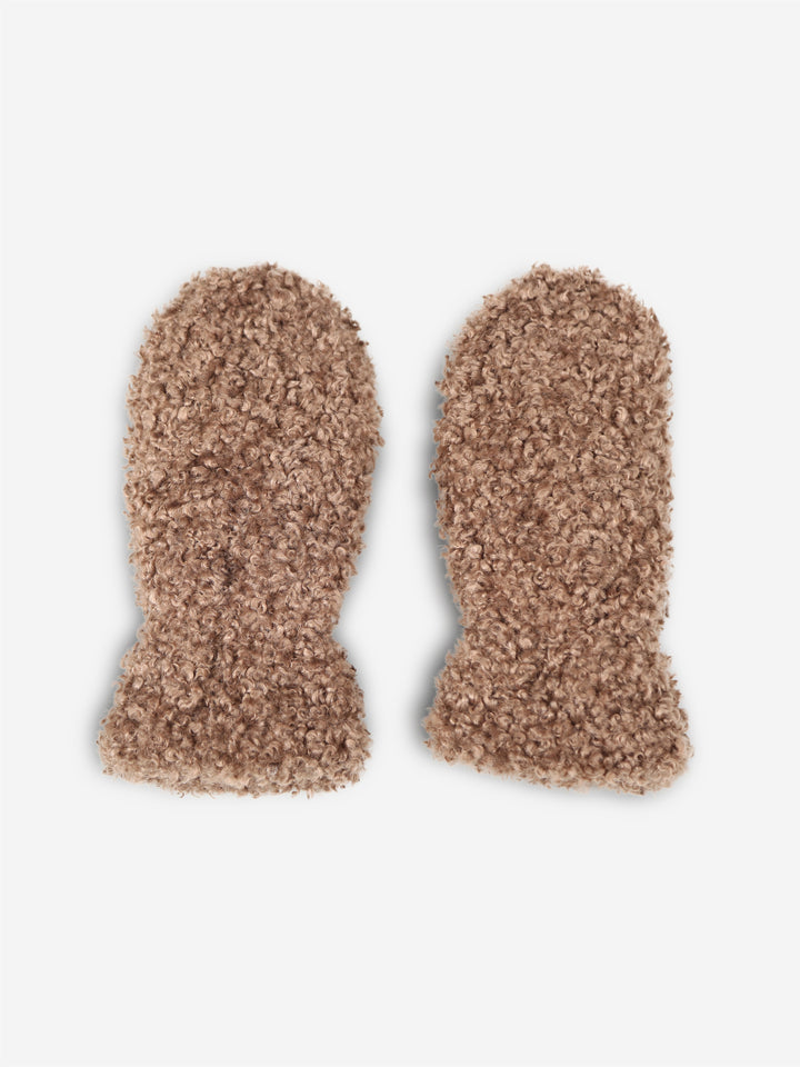 SOLID COLOR TEDDY MITTENS - 12 pr pack