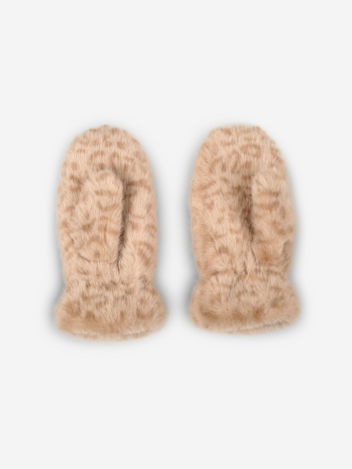 LEOPARD PATTERN MITTENS - 12 pr pack