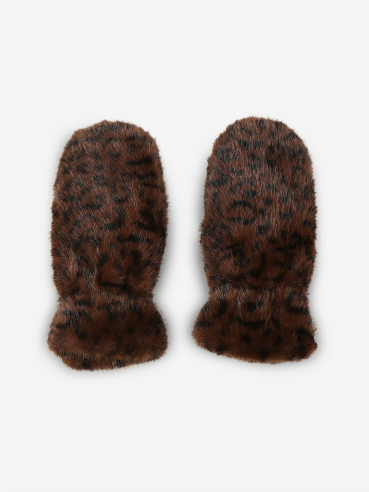 LEOPARD PATTERN MITTENS - 12 pr pack