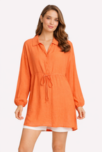 Load image into Gallery viewer, SOLID COLOR SHIRT DRESS
