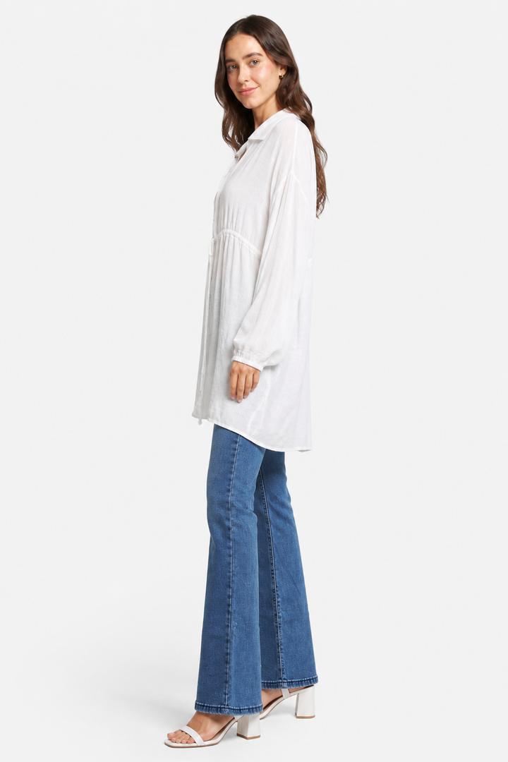 SOLID COLOR SHIRT DRESS
