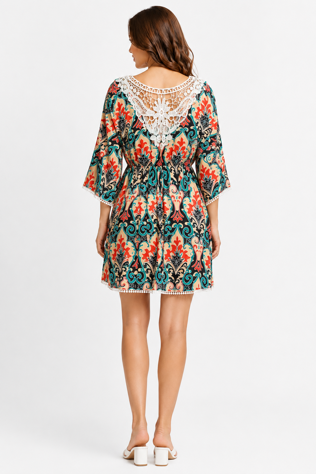 ABSTRACT PATTERN COVER-UP DRESS