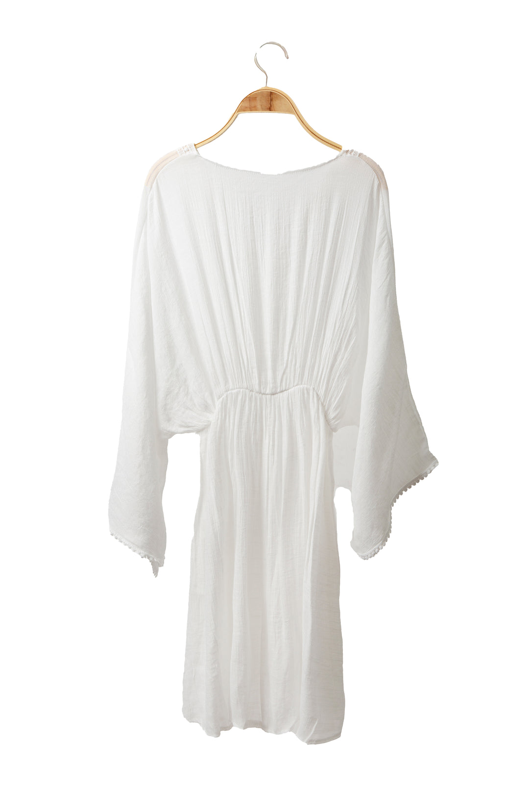 SOLID COLOR COVER-UP DRESS