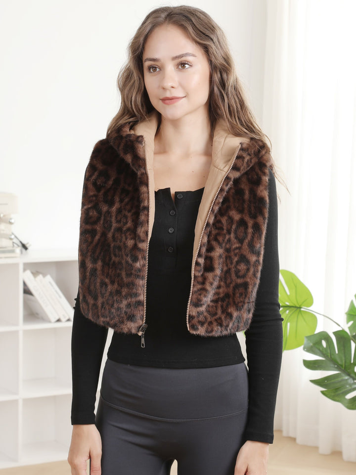 LEOPARD PATTERN VEST