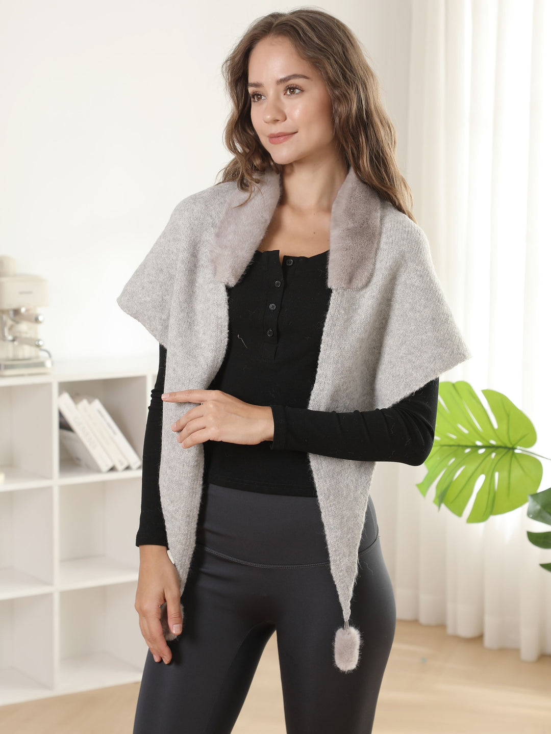 SOLID COLOR SHAWL
