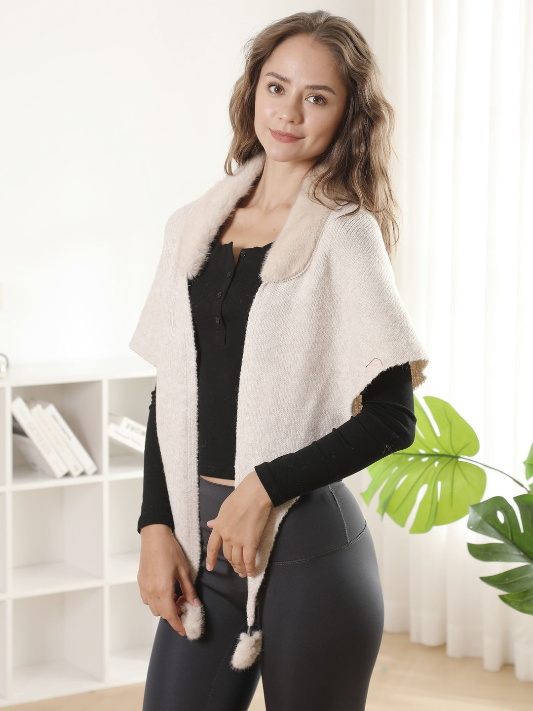 SOLID COLOR SHAWL