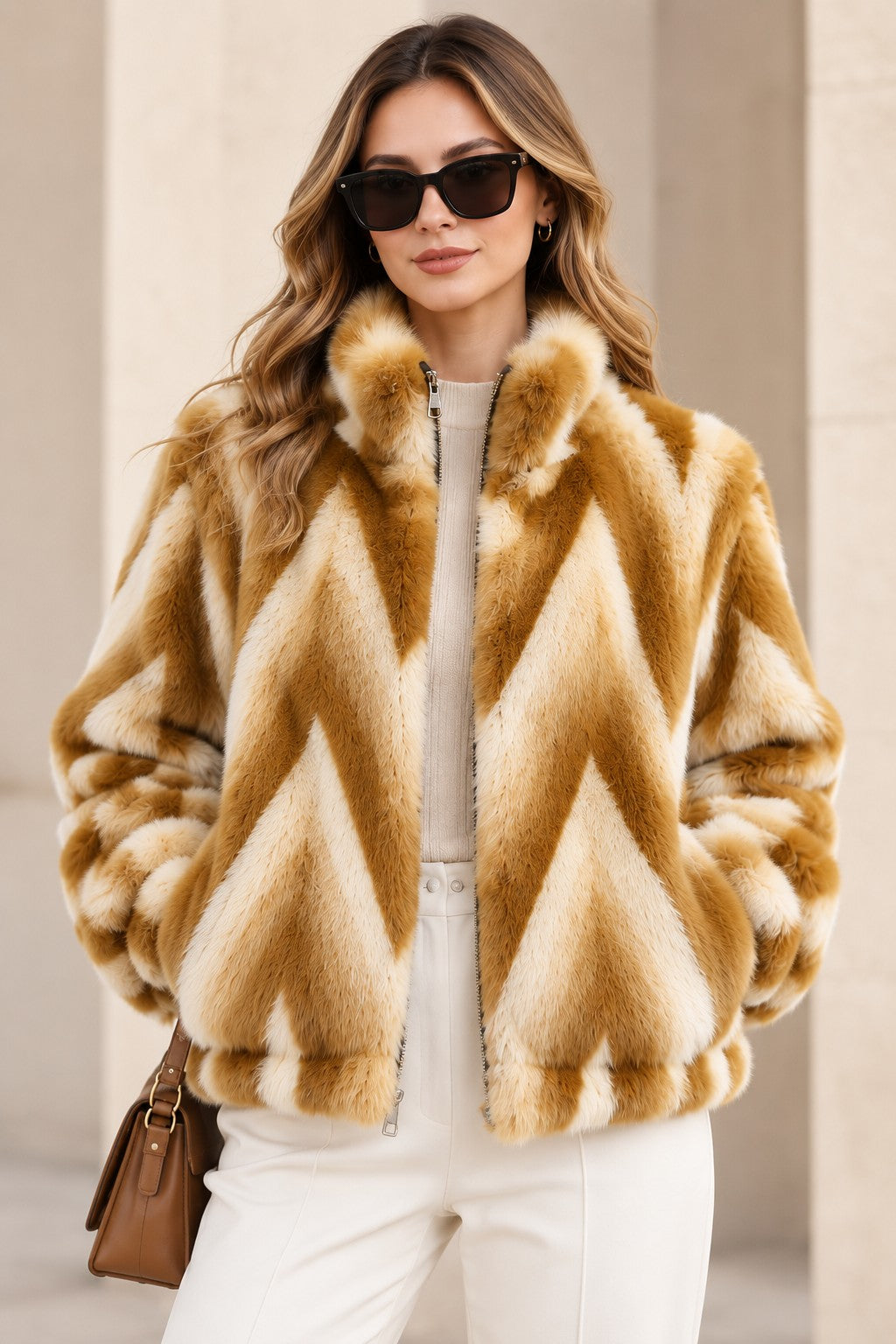 CHEVRON PATTERN JACKET