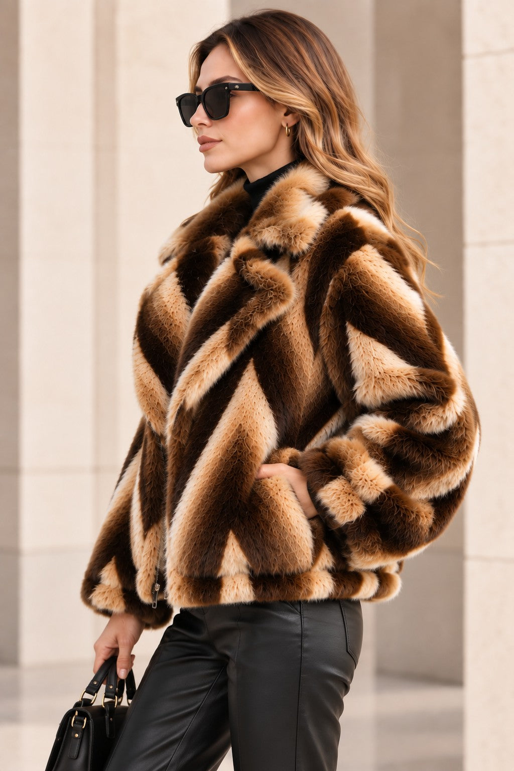 CHEVRON PATTERN JACKET