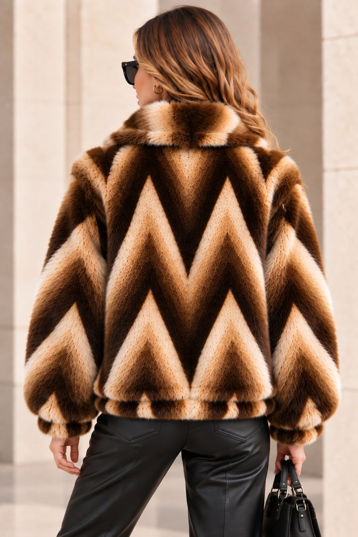 CHEVRON PATTERN JACKET