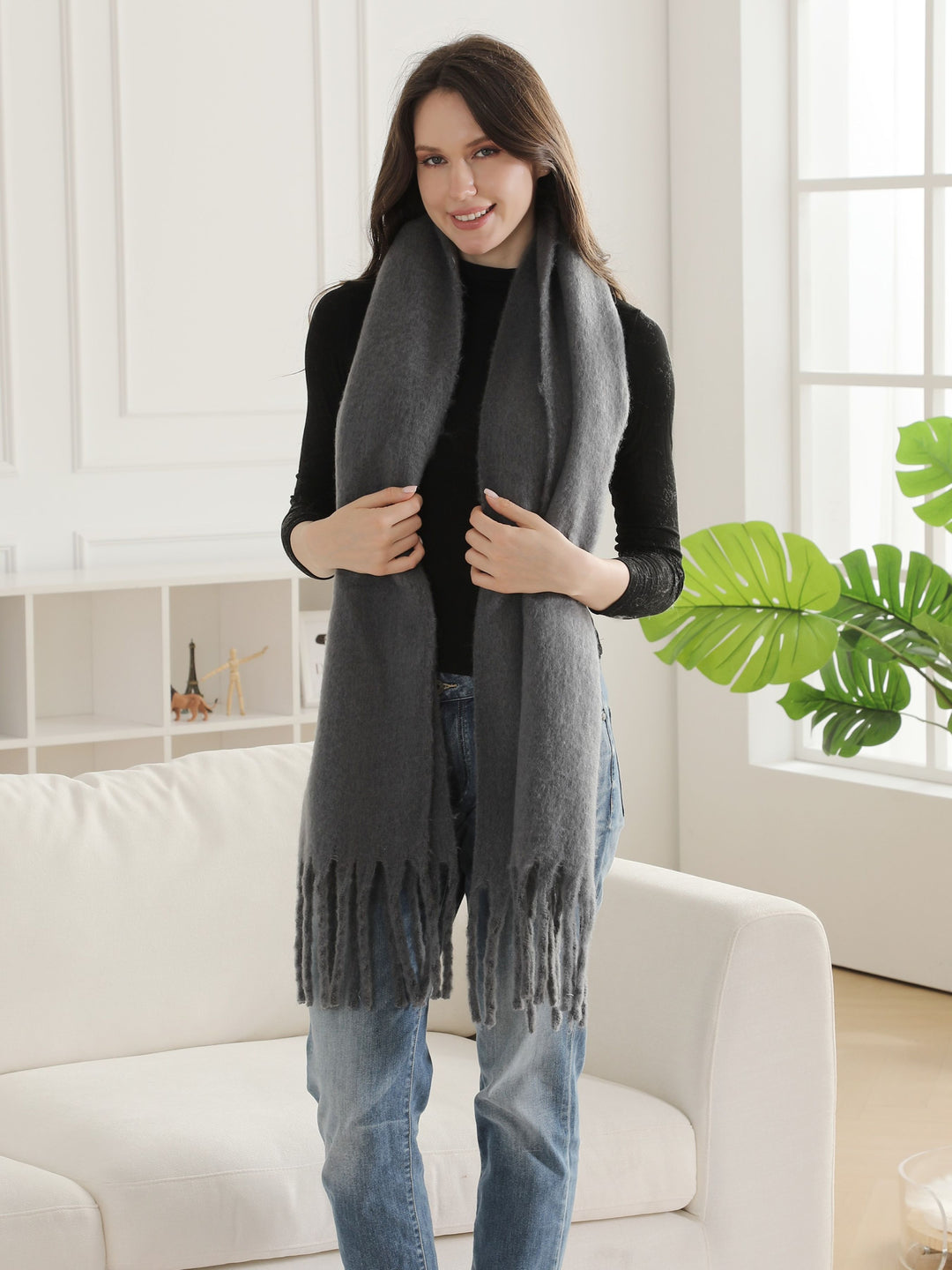 SOLID COLOR SCARF