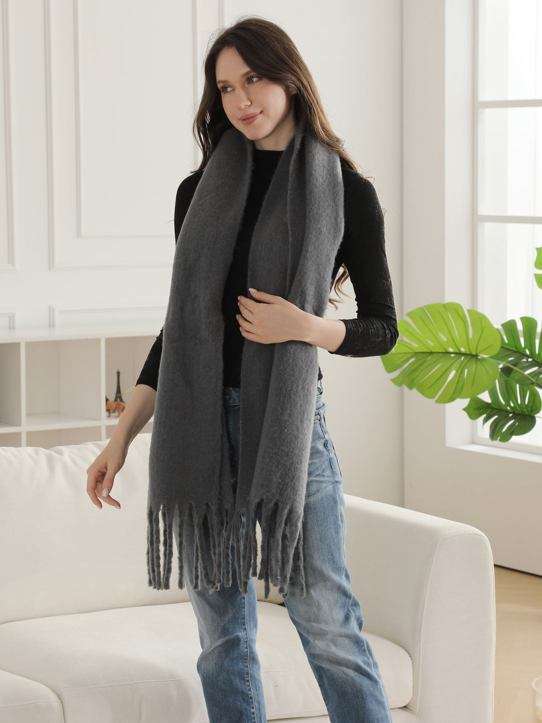 SOLID COLOR SCARF