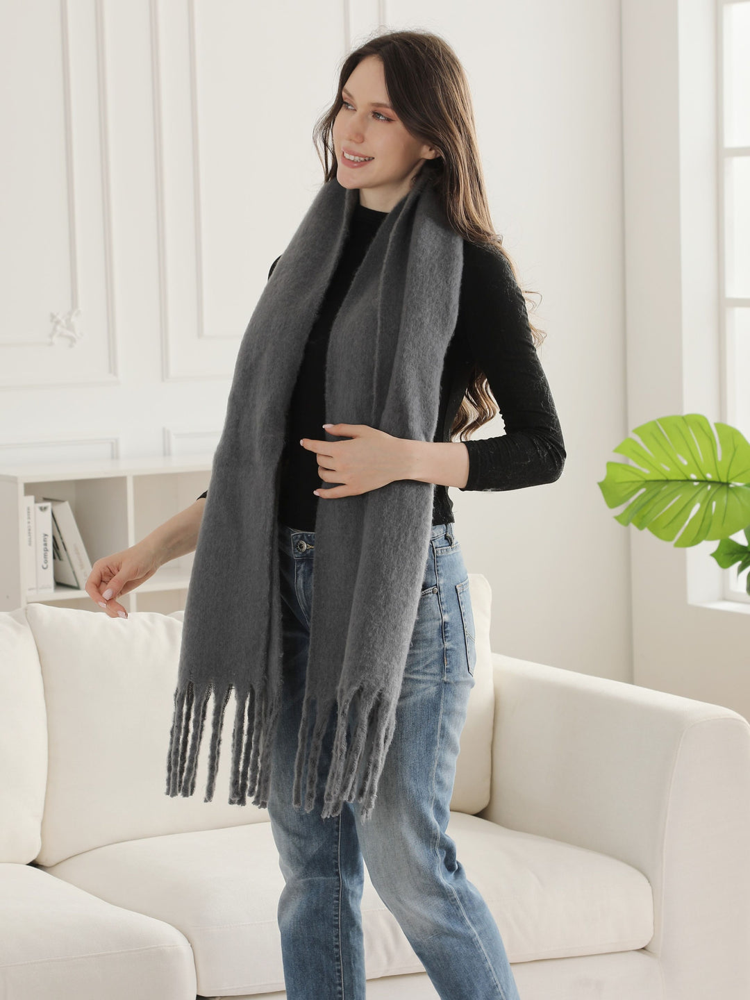 SOLID COLOR SCARF