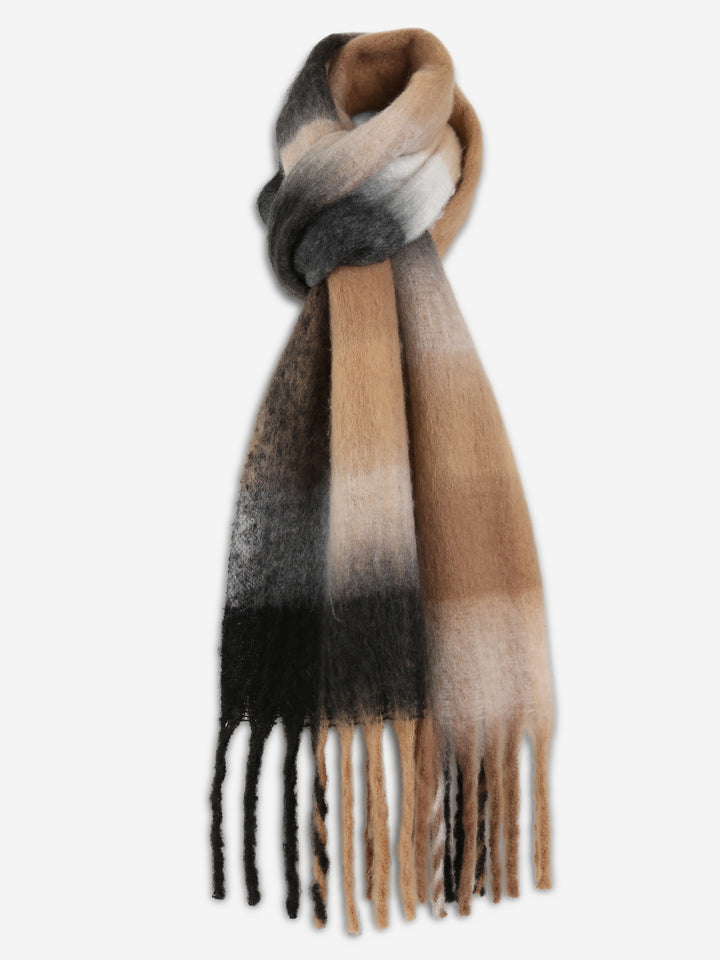 PLAID PATTERN SCARF