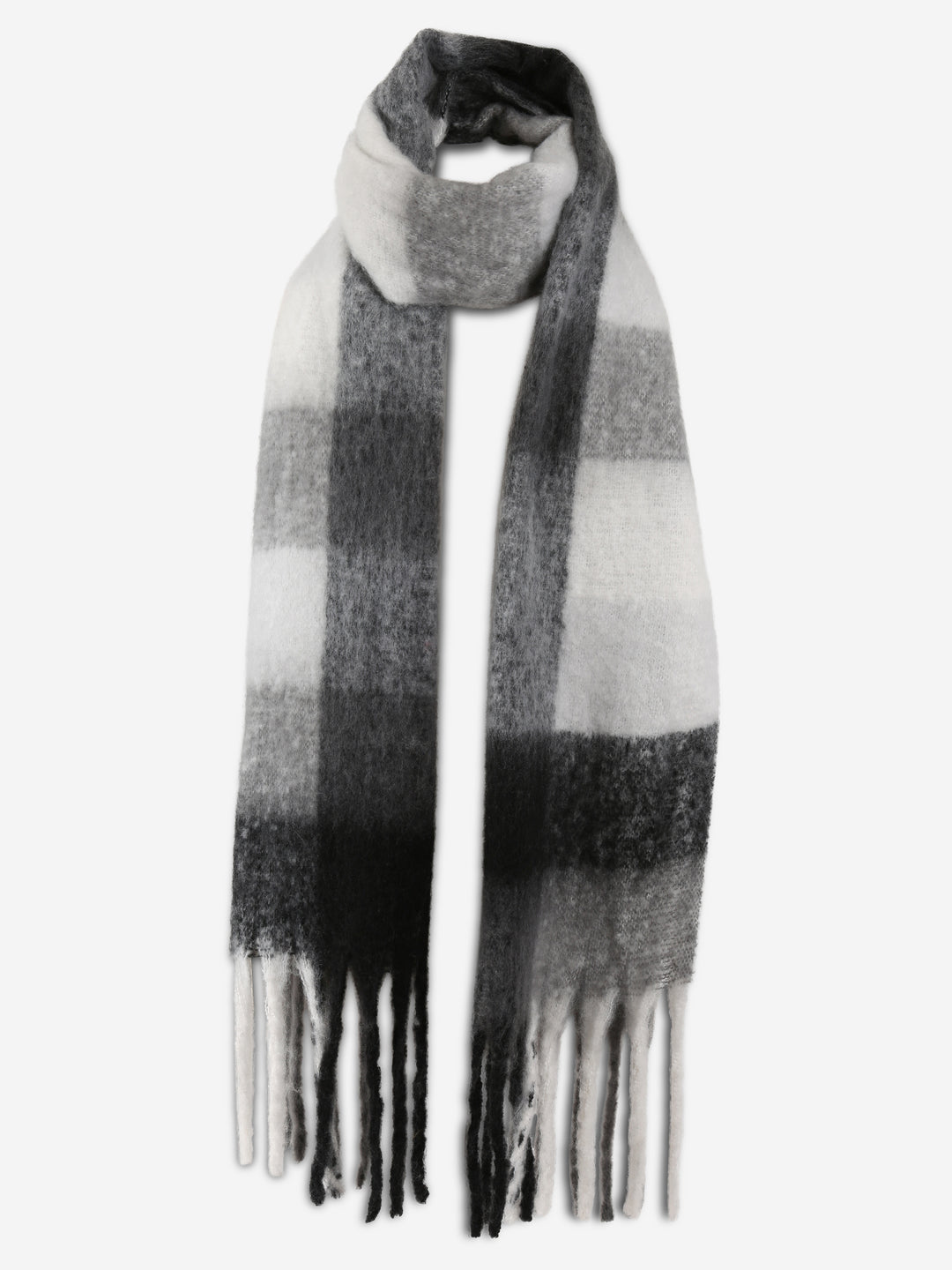 PLAID PATTERN SCARF