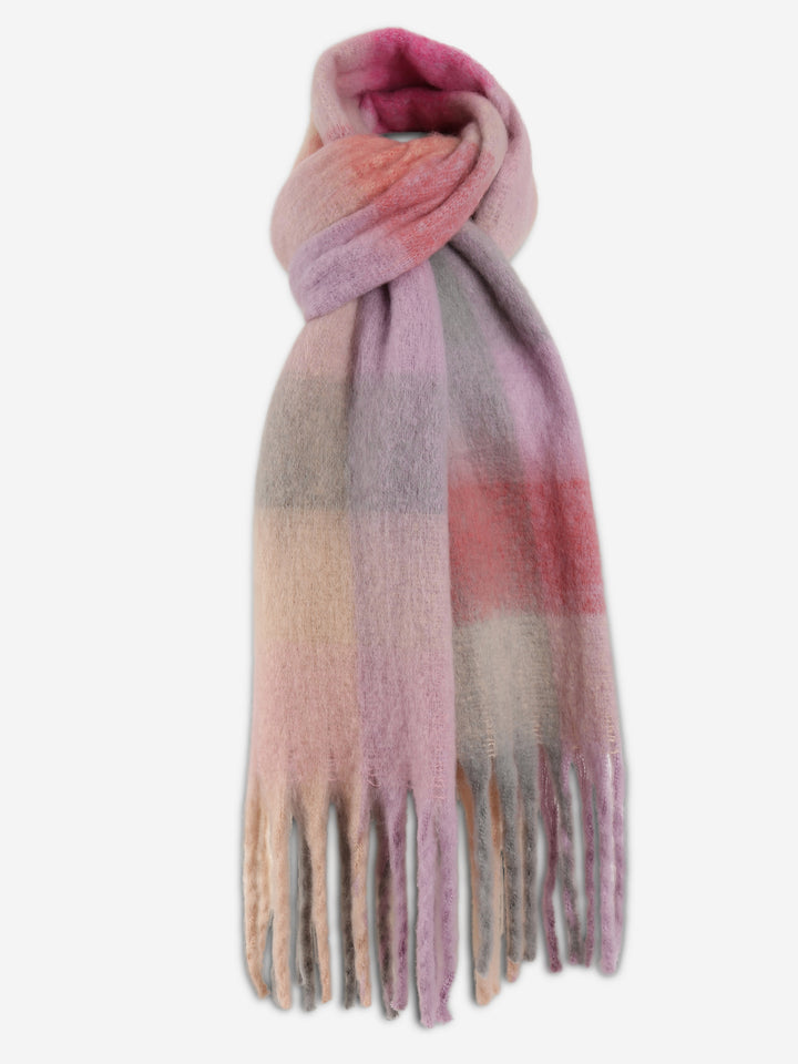 PLAID PATTERN SCARF