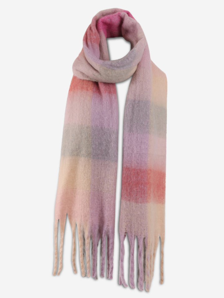 PLAID PATTERN SCARF