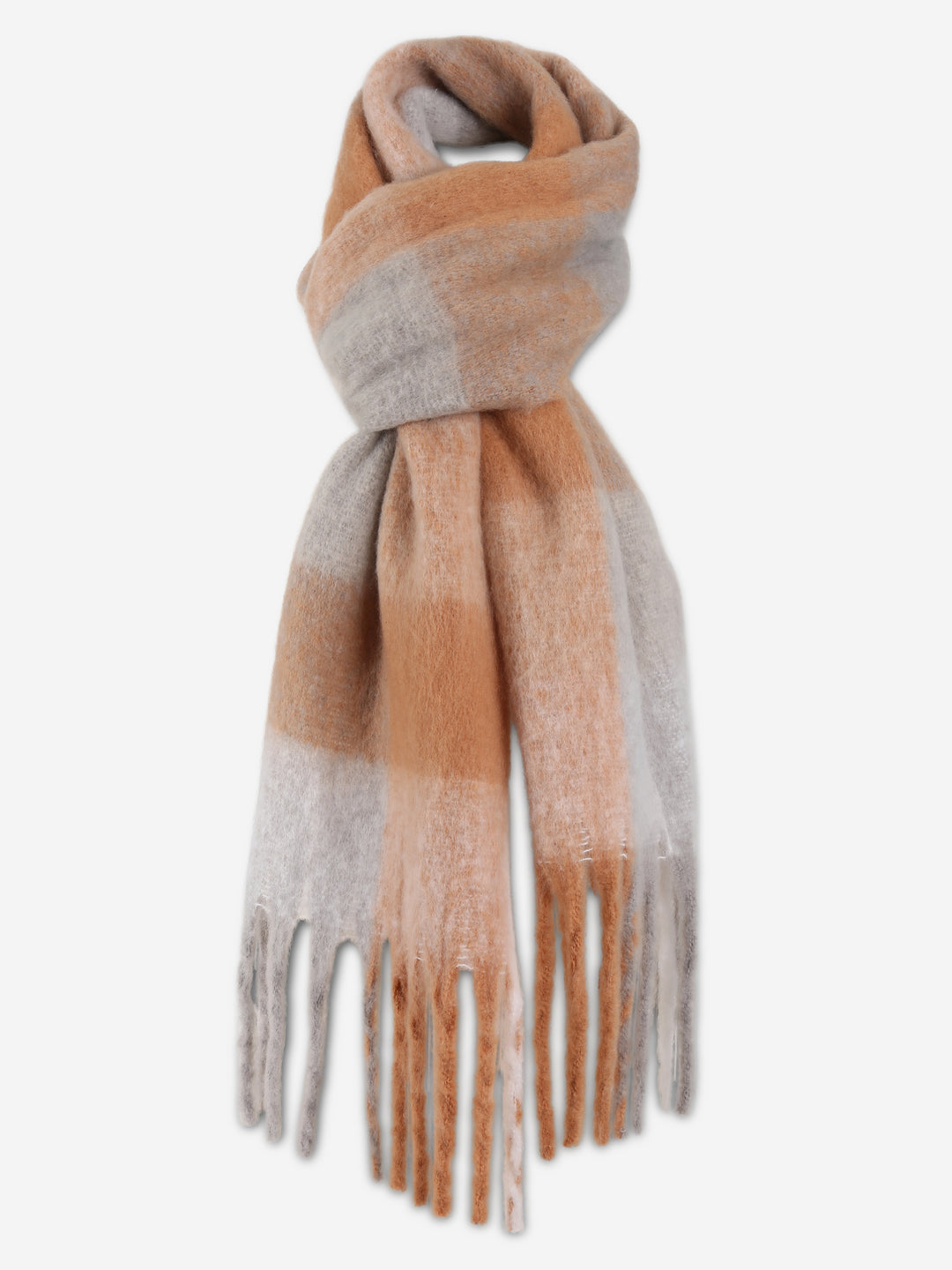 PLAID PATTERN SCARF