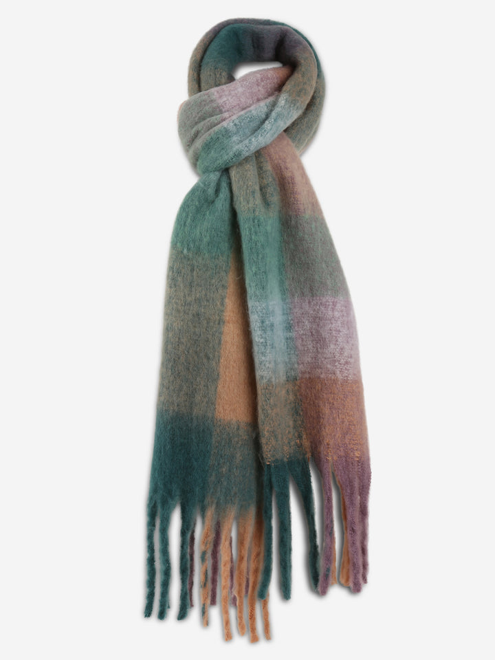 PLAID PATTERN SCARF