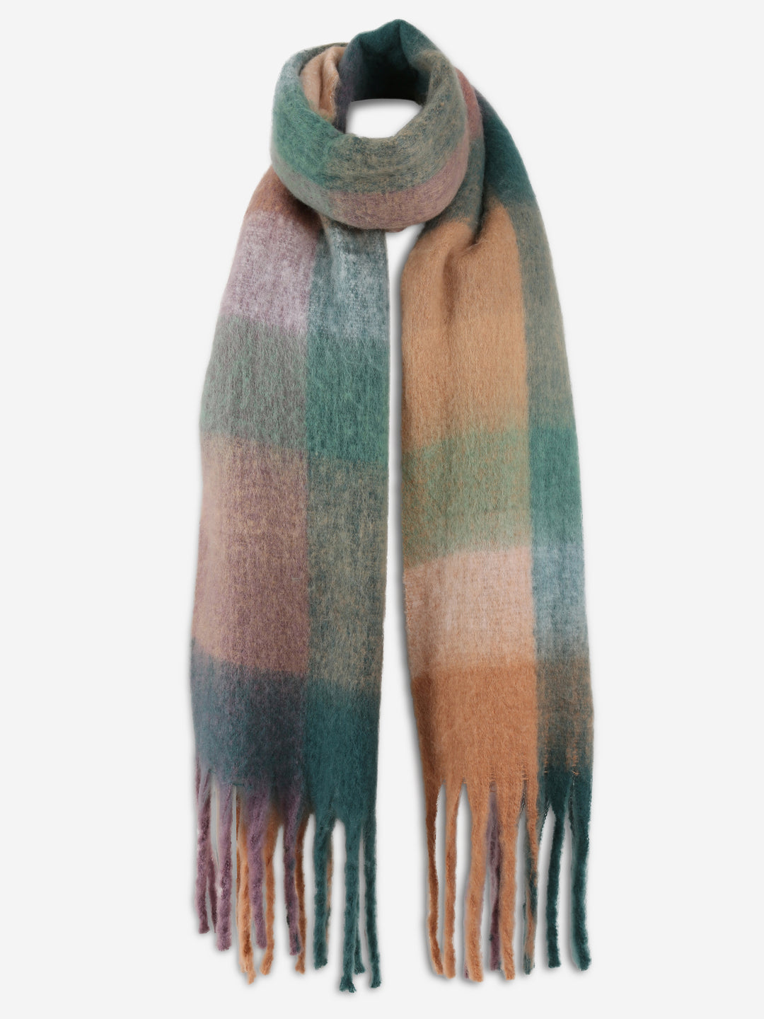PLAID PATTERN SCARF