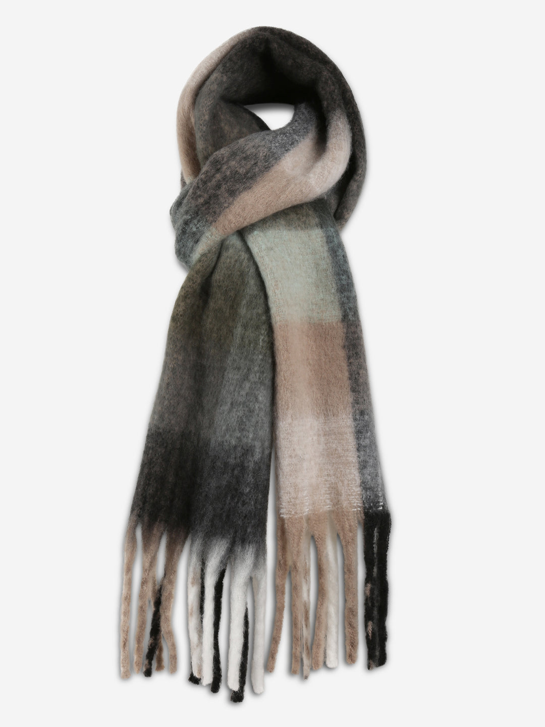 PLAID PATTERN SCARF
