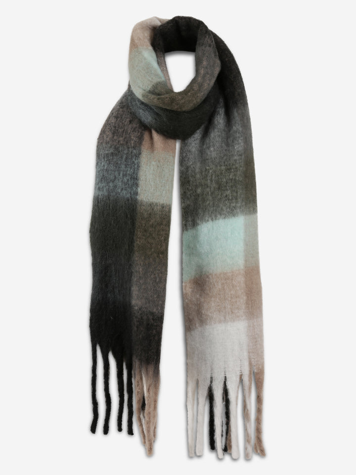 PLAID PATTERN SCARF
