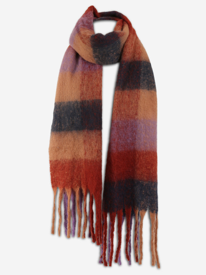 PLAID PATTERN SCARF