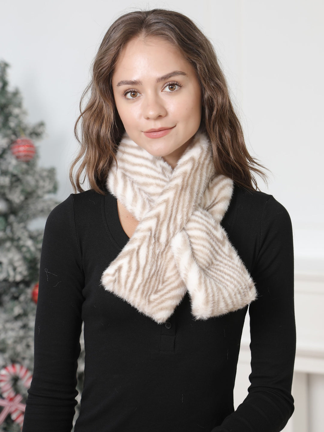 ZEBRA PATTERN SCARF