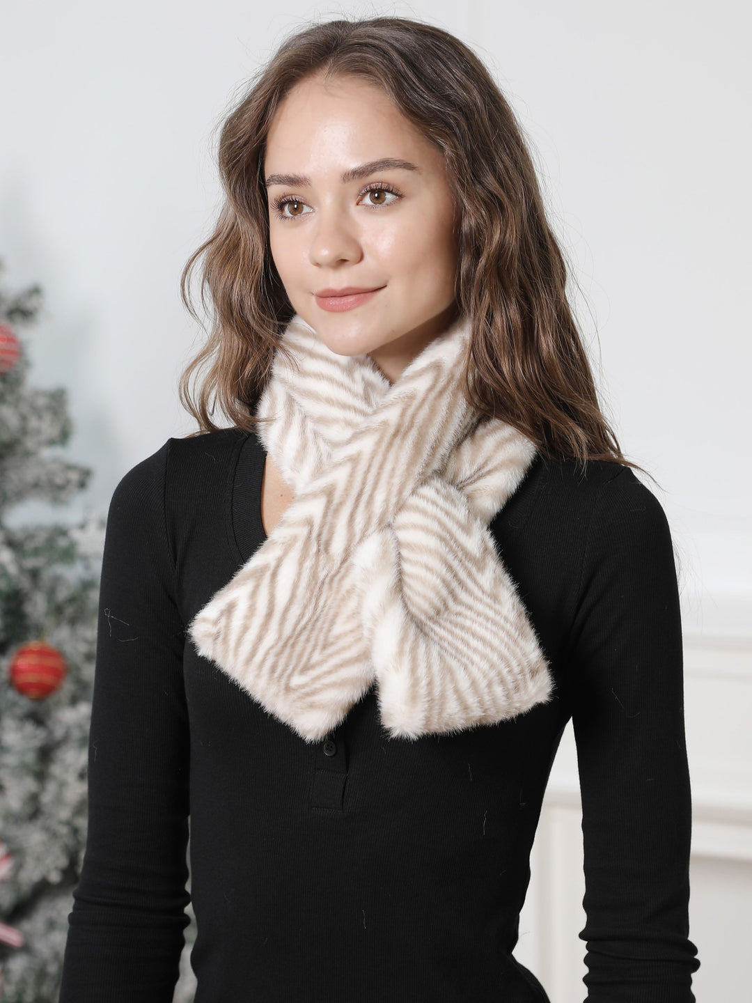ZEBRA PATTERN SCARF