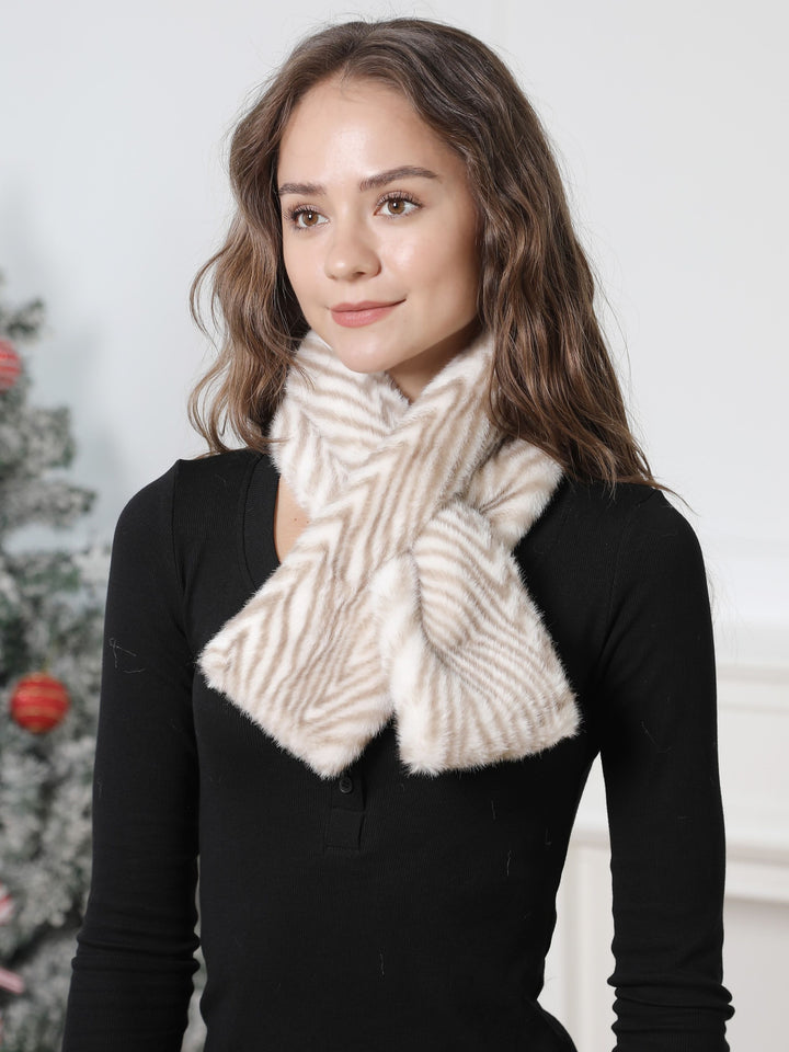 ZEBRA PATTERN SCARF