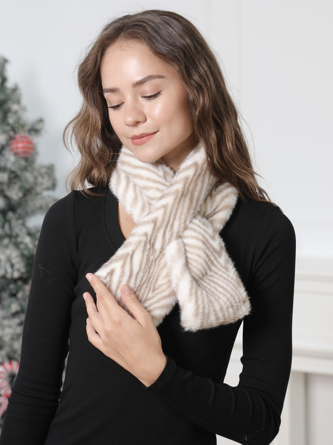 ZEBRA PATTERN SCARF