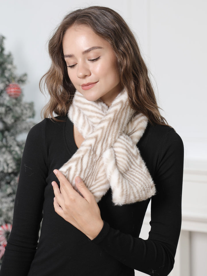 ZEBRA PATTERN SCARF