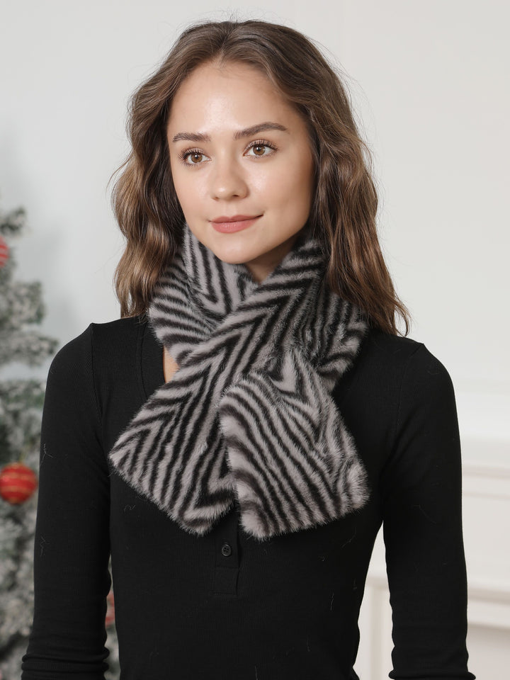 ZEBRA PATTERN SCARF