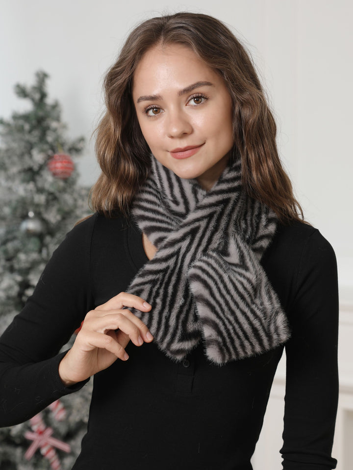 ZEBRA PATTERN SCARF