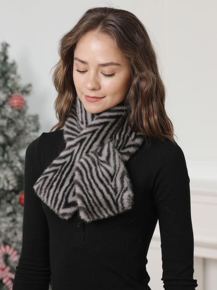 ZEBRA PATTERN SCARF