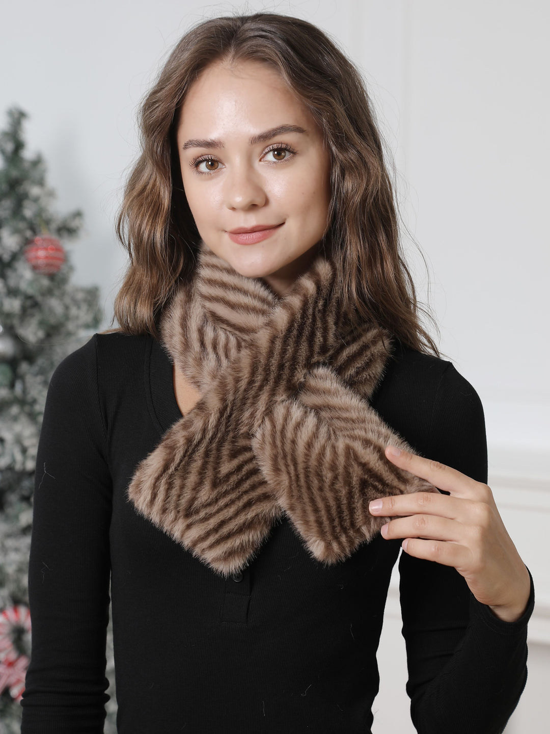 ZEBRA PATTERN SCARF