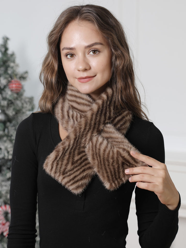 ZEBRA PATTERN SCARF