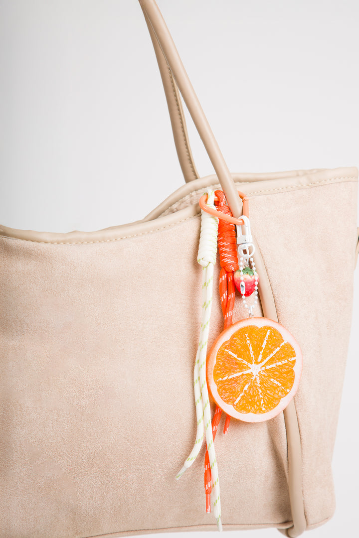 CITRUS &amp; STRAWBERRY KEYCHAIN/BAG CHARM